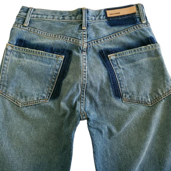 GRLFRND Karolina distressed high rise skinny jeans in Whole Lotta Love Sz 24 NEW - Picture 4 of 11